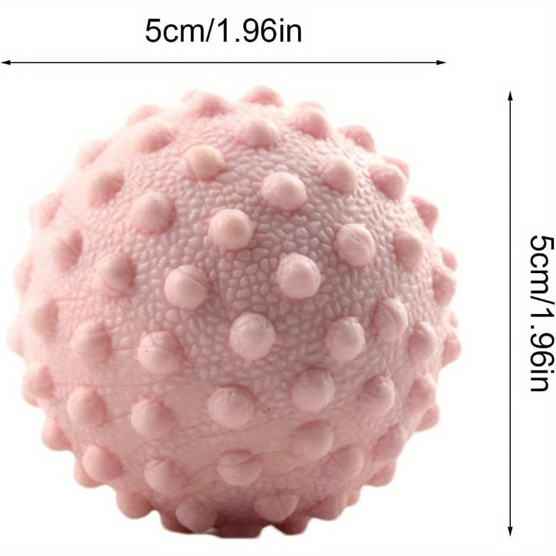 Yoga Fitness Roller, Manual Yoga Massage Ball for Full Body Trigger Point Care, Suitable for Home Gym, Muscle Relaxation in Pink, Purple, Blue, Green