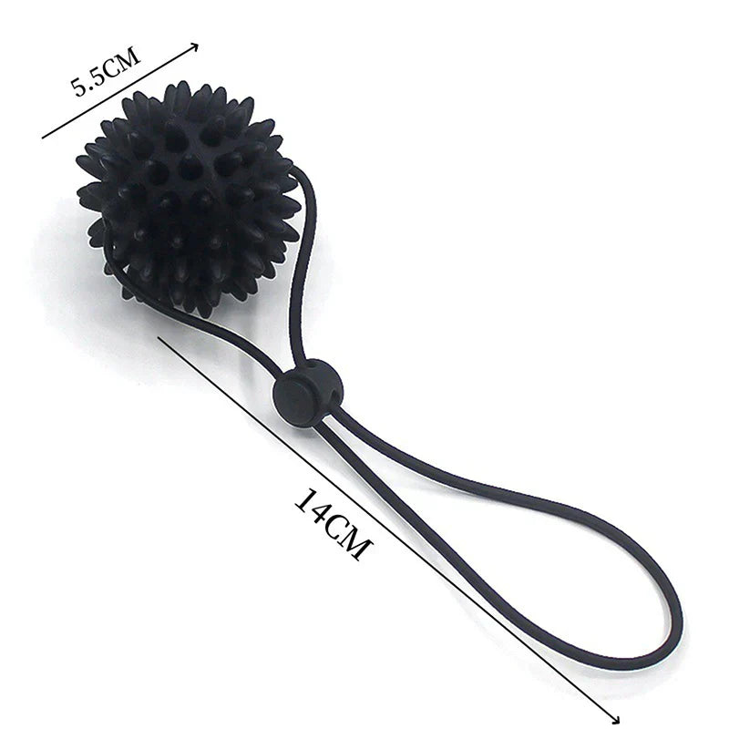1PC Hand & Foot Relaxation Massage Ball; Soft Thorn Grip Enhancing Rehabilitation Tool