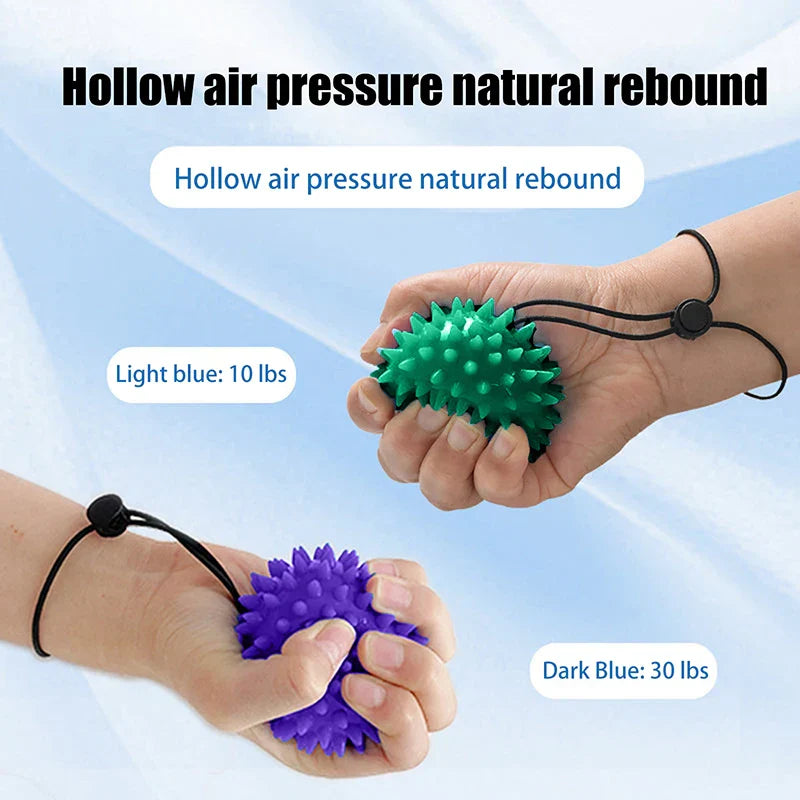 1PC Hand & Foot Relaxation Massage Ball; Soft Thorn Grip Enhancing Rehabilitation Tool