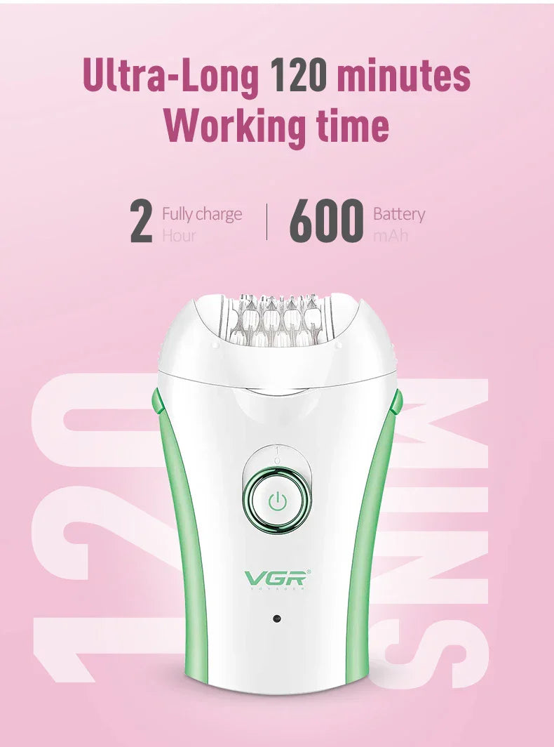 VGR 705 Epilator Professional Epilator Hair Remover Rechargeable Hair Remover Women Hair Remover Portable Electric Epilator