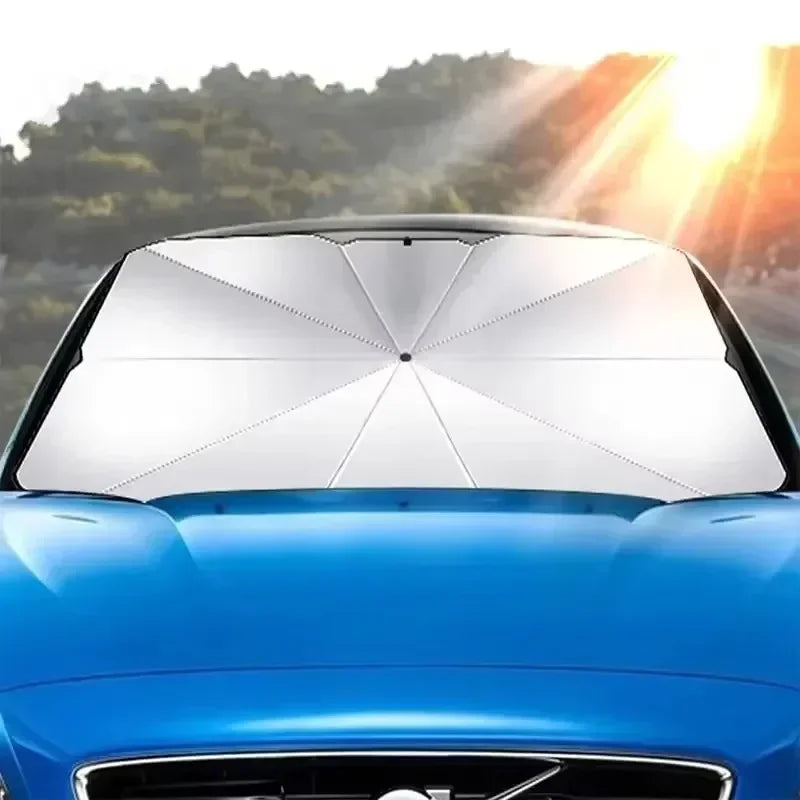 1PC Car windshield sunshade umbrella, protecting the dashboard from sunlight, foldable suitable for various cars