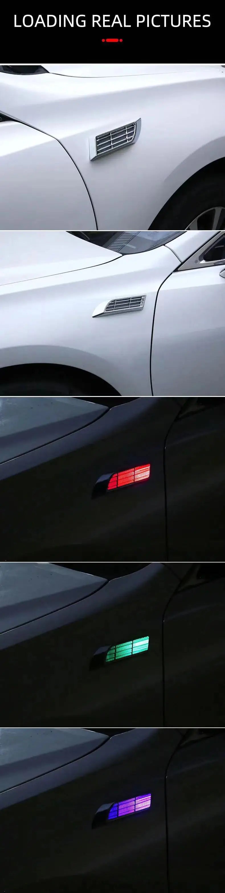 2pcs Car Solar Flashing LED Warning Lights Universal Adjustable Automotive Parking Rearing Warning Light Car Styling Accessories