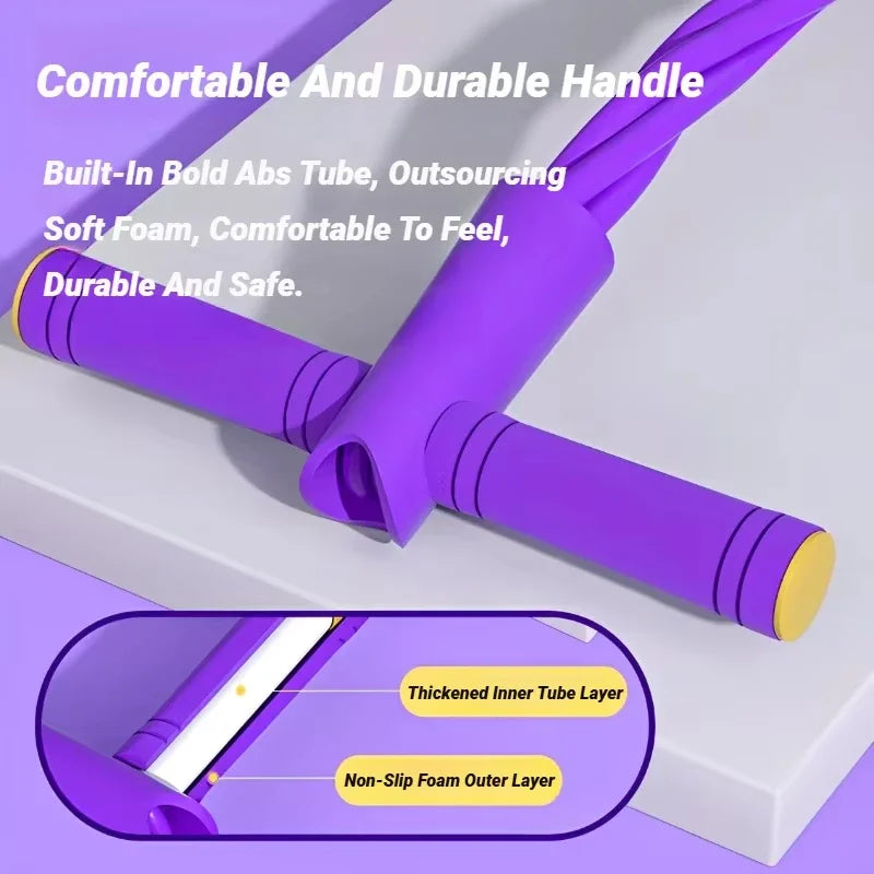 6-Tube Yoga Exercise Band Pedal Puller Band Elastic Pull Rope Flexipull Weerstandstrainer Resistance Bands for Abdomen Wais H4R6