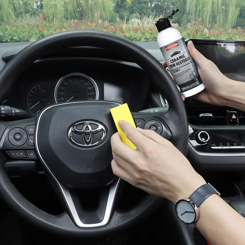 Hydroshine Ceramic Trim Restorer Gel Plastic Vinyl Plastic Rubber Dressing Interior Detailer Leather Care Protect Car Care