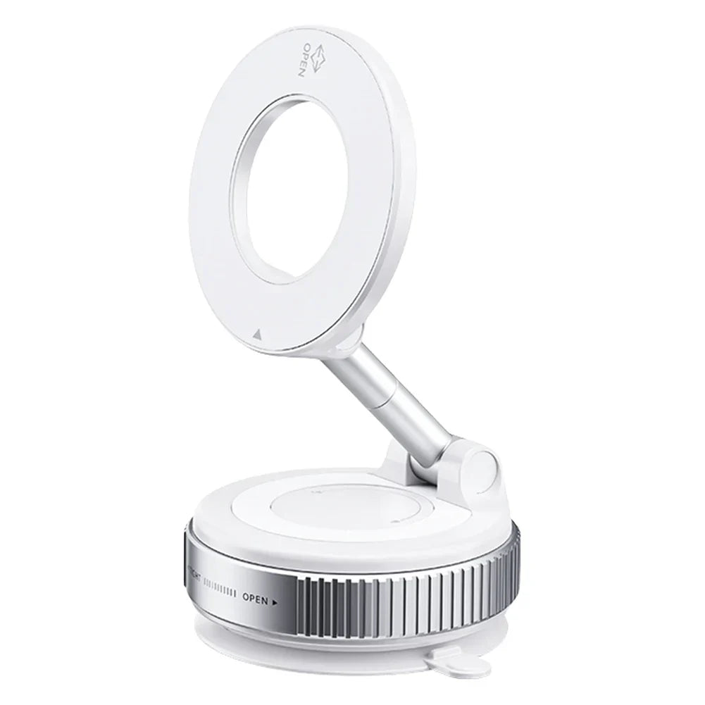 Car Magnetic Vacuum Phone Holder 360° Swivel Wireless Charging Bracket Dashboard Support GPS in Car For iPhone 15 14 13 Huawei