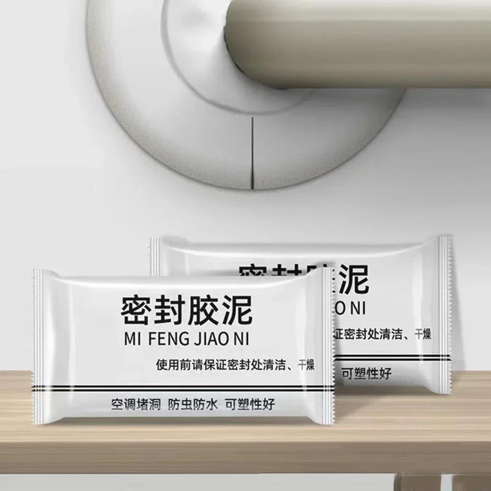 Wall Hole Sealing Cement Clay Home Improvement Tool Cover Cracks Waterproof Repair For Air Conditioning Hole Water Leakage