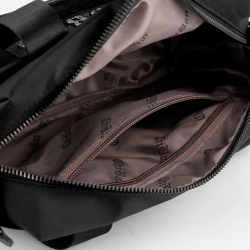 New women's bag fashionable and versatile, large capacity waterproof shoulder bag, lightweight and simple two tone crossbody bag