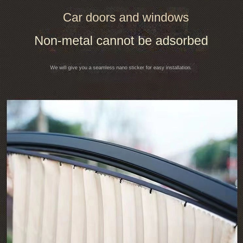 4pcs Car Sunshade Magnetic Side Window Curtain Auto Window Sun Shade Privacy Sun UV Protection Window Shield Car Interior Access