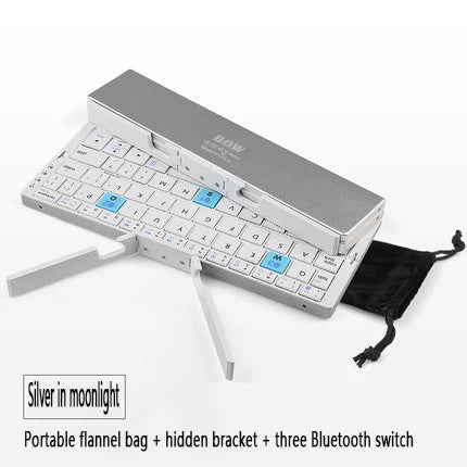 HB199 folding bluetooth keyboard wireless portable mobile phone tablet universal portable rechargeable
