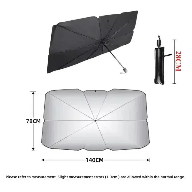 1PC Car windshield sunshade umbrella, protecting the dashboard from sunlight, foldable suitable for various cars