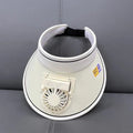 Breathable Cooling Fan Hat Sunscreen Fan Sun Visor Hat Fishing Hat Cooling Peaked Cap Hat Usb Charging Hat Fan For Sport Sunhat