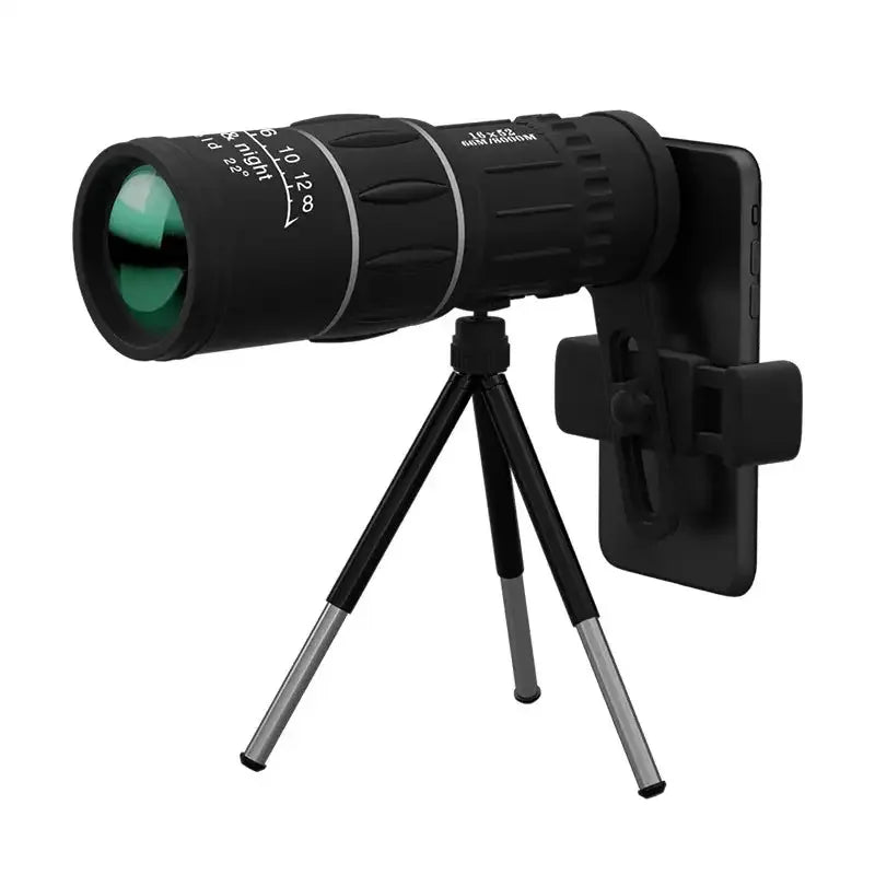 16x52 Monocular Telescope High Output Dual Focus Optical Zoom Scope High Magnification Long Range Night Vision Telescope