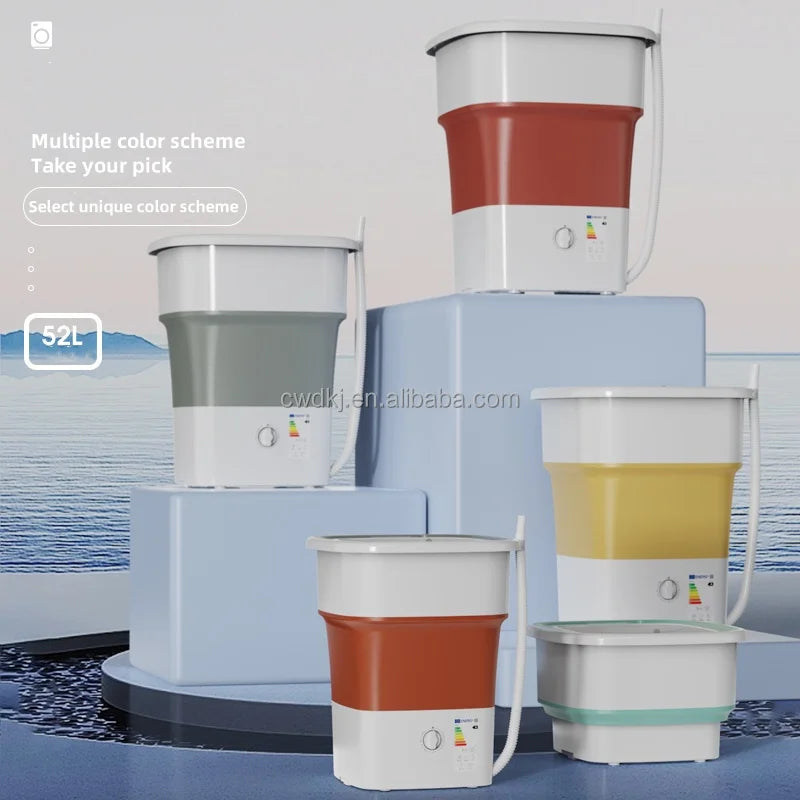 Portable 52L Laundry Washer  Folding Mini Washing Machine For Underwear Kids Baby Clothes