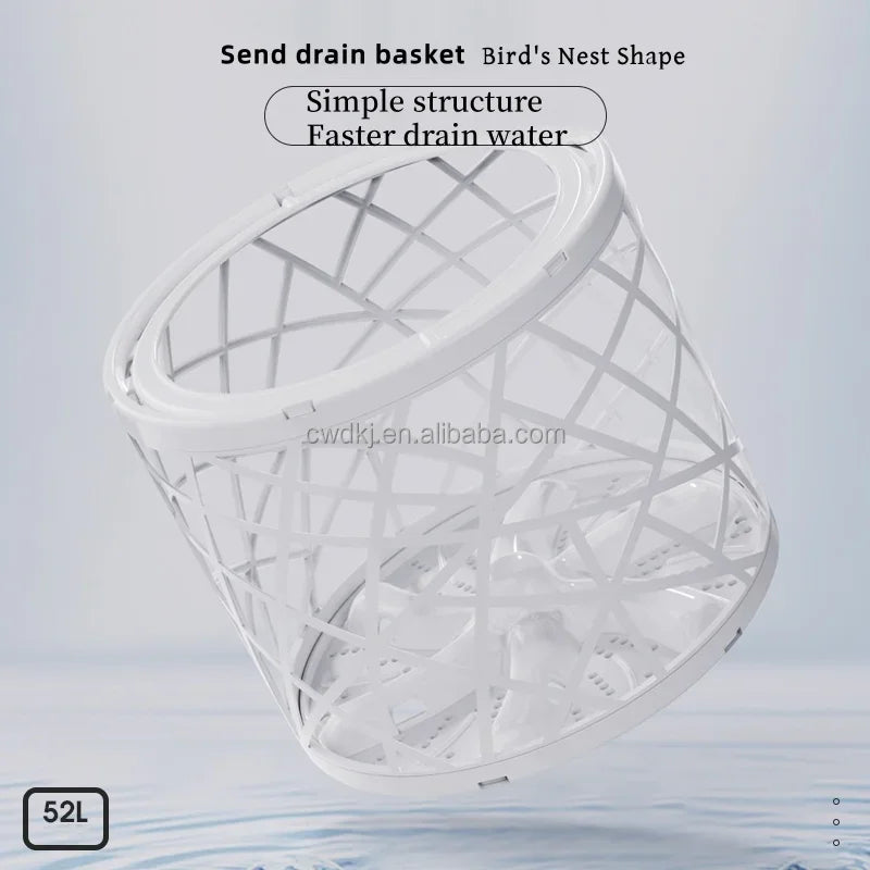 Portable 52L Laundry Washer  Folding Mini Washing Machine For Underwear Kids Baby Clothes