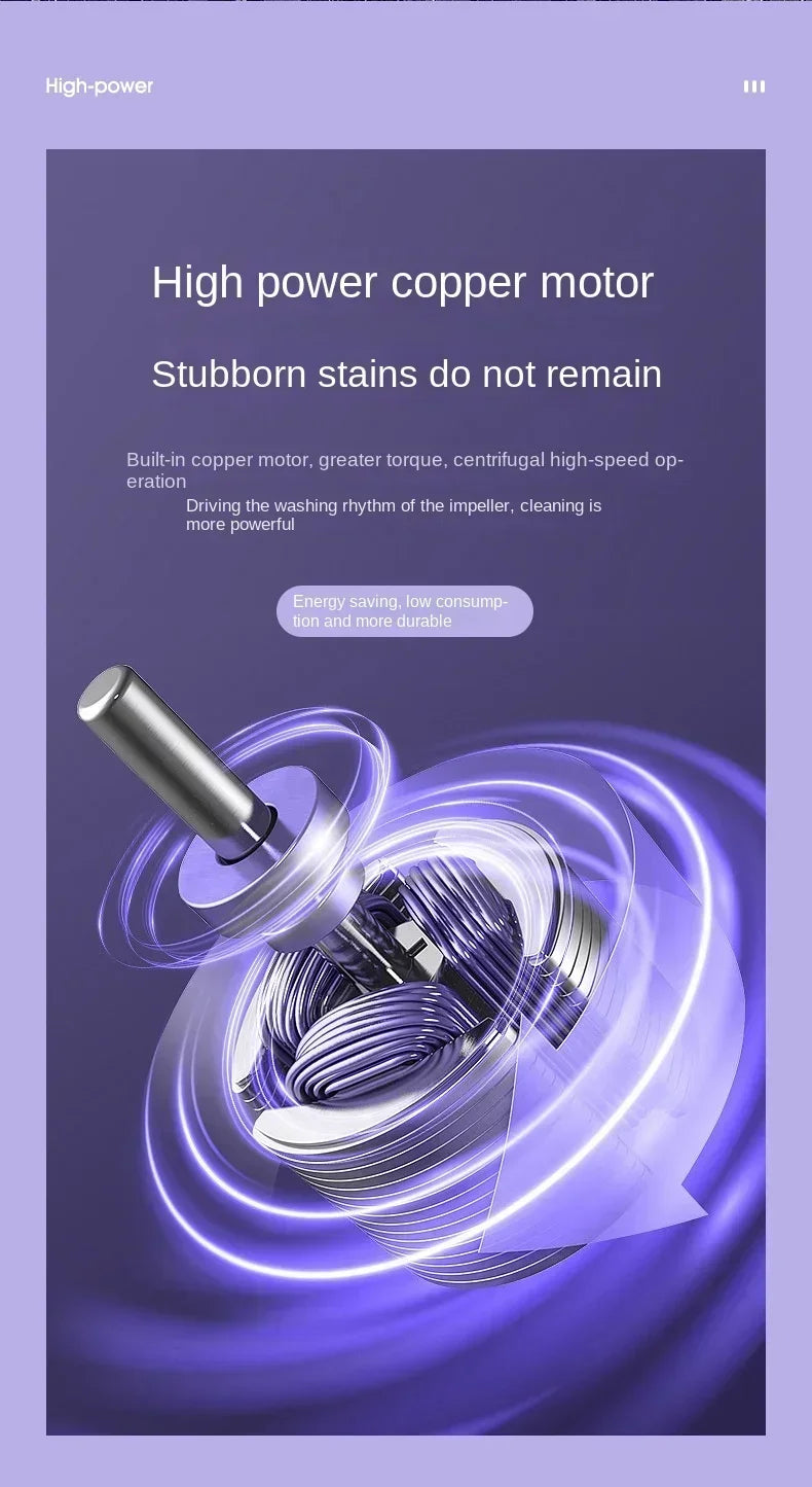 Portable Washing Machine 8L Small Foldable with Spin Dryer for Socks Underwear Panties Mini Washer Household Laundry