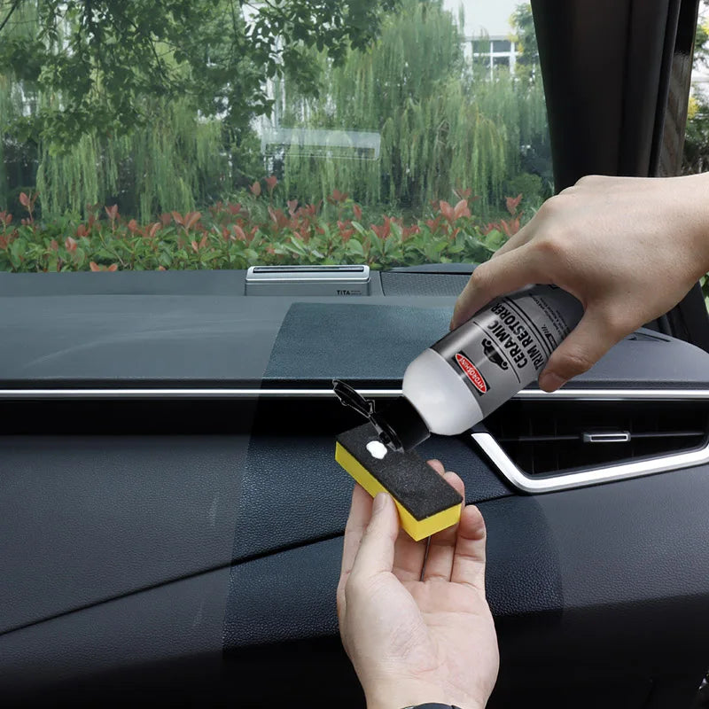 Hydroshine Ceramic Trim Restorer Gel Plastic Vinyl Plastic Rubber Dressing Interior Detailer Leather Care Protect Car Care