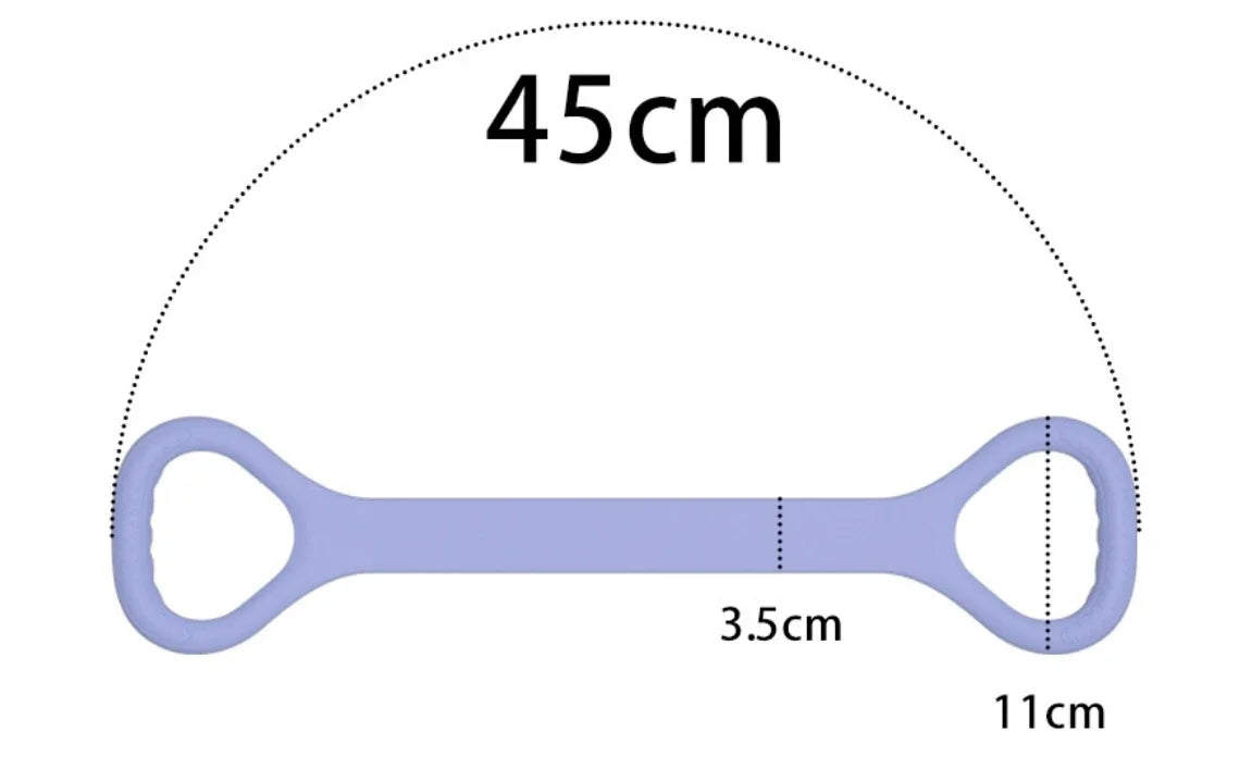 Stretch Strap Yoga 8-figure Tensioner Yoga Tool Open Back Practice Shoulder Yoga Stretching Belt Elastic Stretch Band Workout