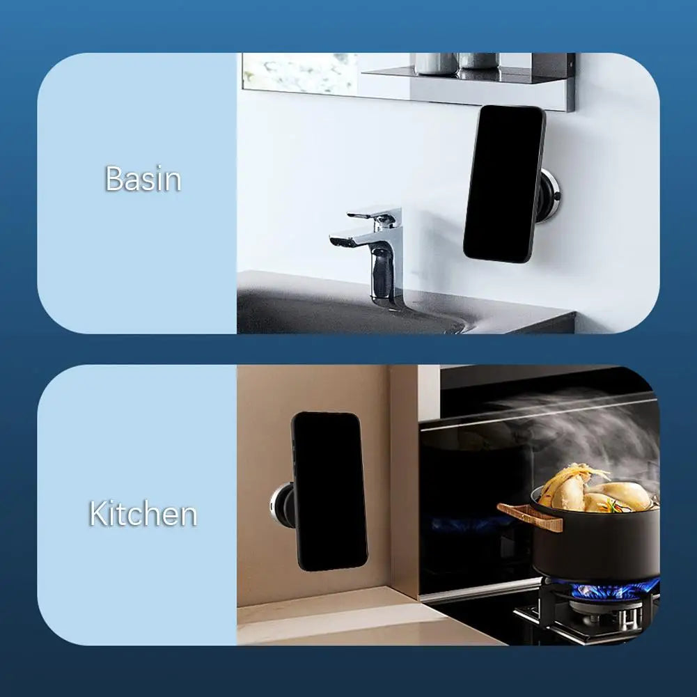 Car Magnetic Vacuum Phone Holder 360° Swivel Wireless Charging Bracket Dashboard Support GPS in Car For iPhone 15 14 13 Huawei