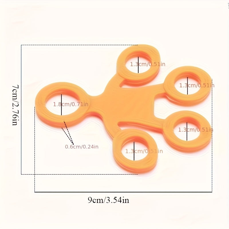 1pc Silicone Finger Grip Strengthener, Medium Tension Level, Hand Exerciser Ring for Finger Training and Strength Improvement