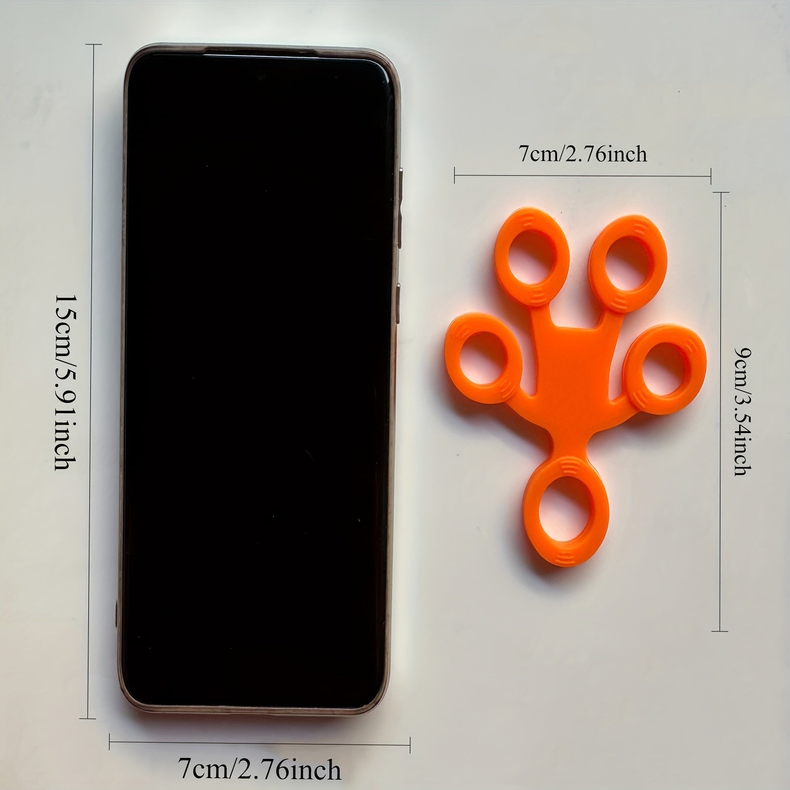 1pc Silicone Finger Grip Strengthener, Medium Tension Level, Hand Exerciser Ring for Finger Training and Strength Improvement